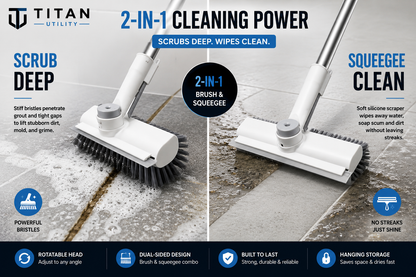 Titan ScrubMaster 360™ | Heavy Duty Ergonomic Surface Scrubber