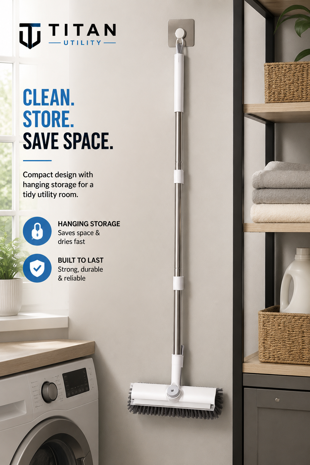 Titan ScrubMaster 360™ | Heavy Duty Ergonomic Surface Scrubber