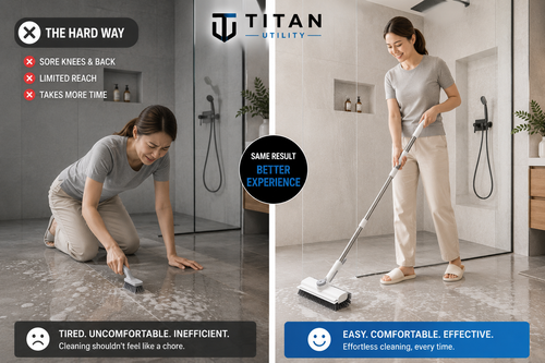 Titan ScrubMaster 360™ | Heavy Duty Ergonomic Surface Scrubber