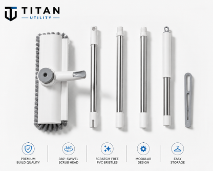 Titan ScrubMaster 360™ | Heavy Duty Ergonomic Surface Scrubber