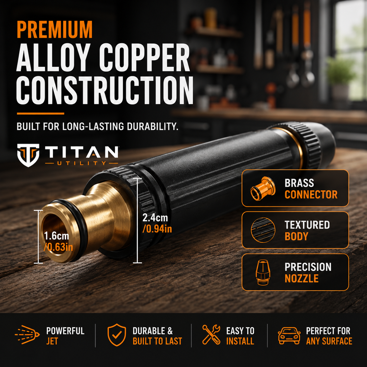 Titan HydroJet™ — High-Pressure Stream Nozzle