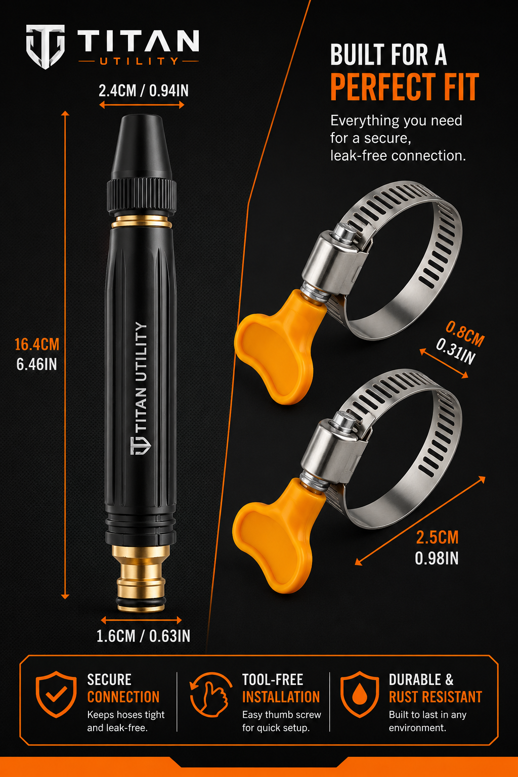 Titan HydroJet™ — High-Pressure Stream Nozzle